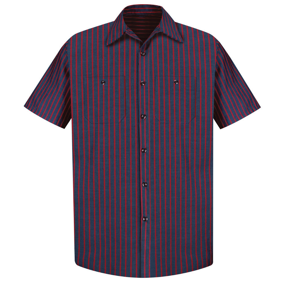 striped mens work shirt uniform mens clothing 